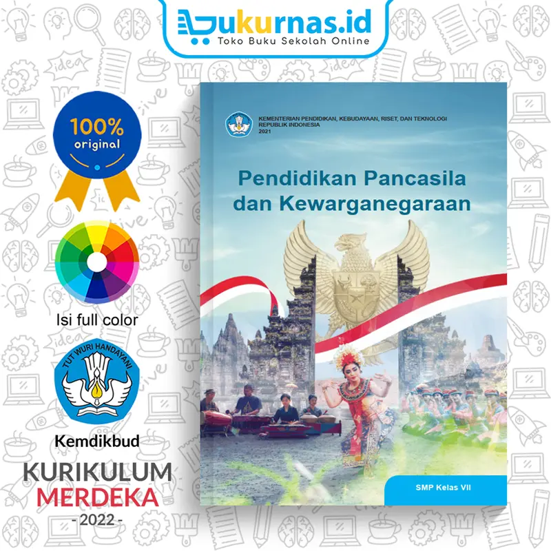 Buku Pendidikan Pancasila dan Kewarganegaraan PPKn SMP/MTS Kelas 7 K-Merdeka 0