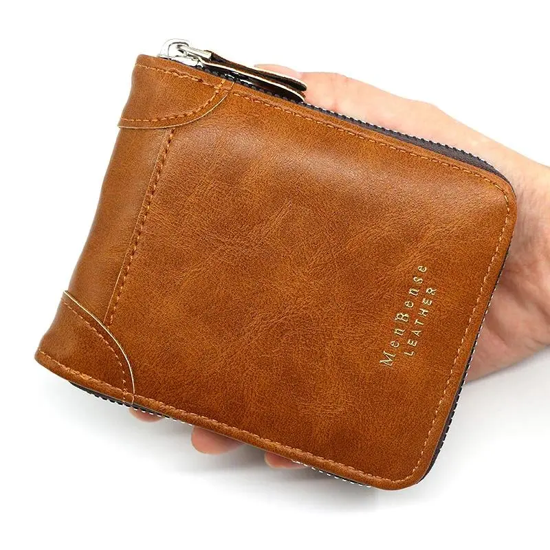 [COD]Ví ngắn, có ngăn tiền Xu Wallet Nam Hình Chữ Nhật