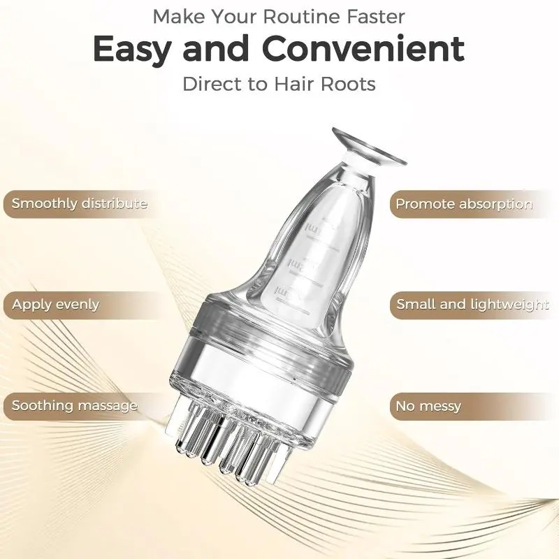Scalp Essential Oil Roller Ball, Scalp Massage Medicine Roller Ball with Dropper & Roller Cleaning Brush, Skin Care Tool for Home & Travel 6