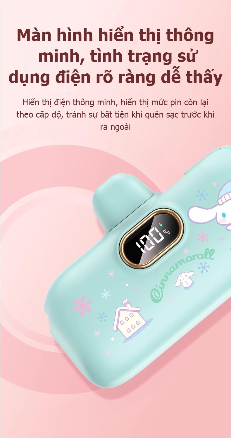 Product Introduction of Pin sạc dự phòng 5000mA cho điện thoại iPhone và Android,sạc dựng phòng mini,sạc dự phòng ip 11