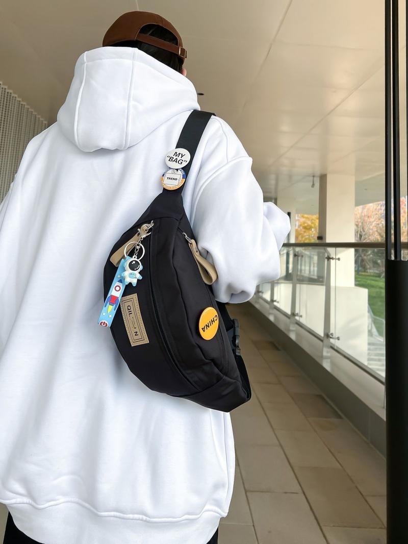 Product Introduction of 2025 New Trendy Chest Bag Phone Casual Simple Crossbody Bag Single Shoulder Bag Crossbody Bag Sports Waist Bag 13