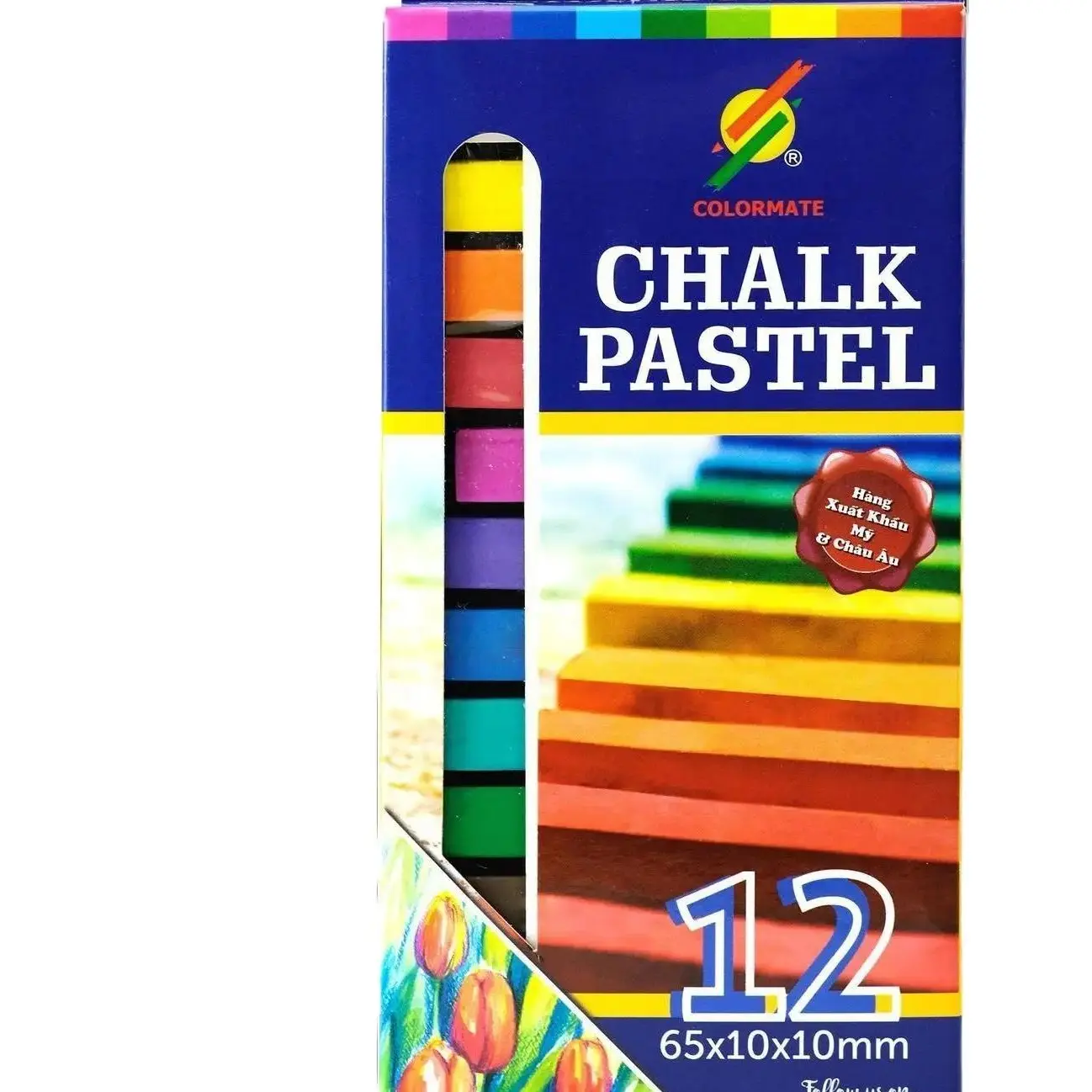 HỘP GIẤY 12 CÂY PHẤN MÀU (PHẤN TIÊN) - COLORMATE