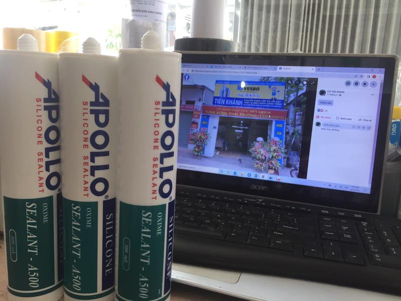 KEO SILICONE APOLLO A500 (Trắng sữa, trắng trong, xám, đen)