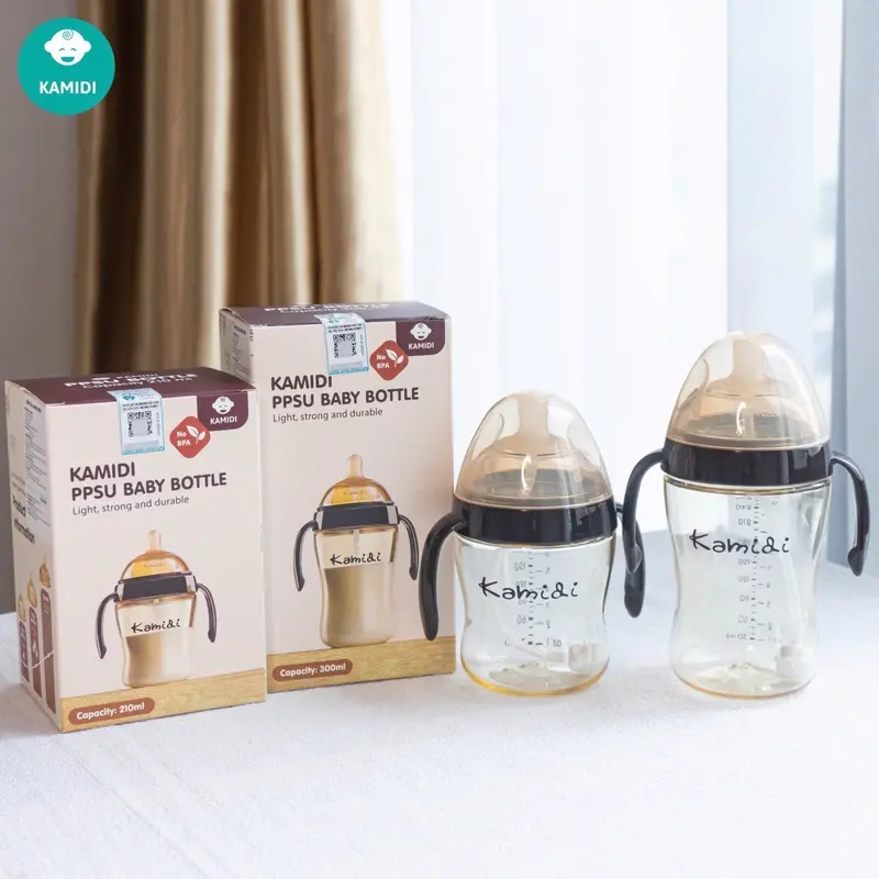 Bình sữa Kamidi chất liệu Silicon/PPSU dung tích 150ml-300ml 3