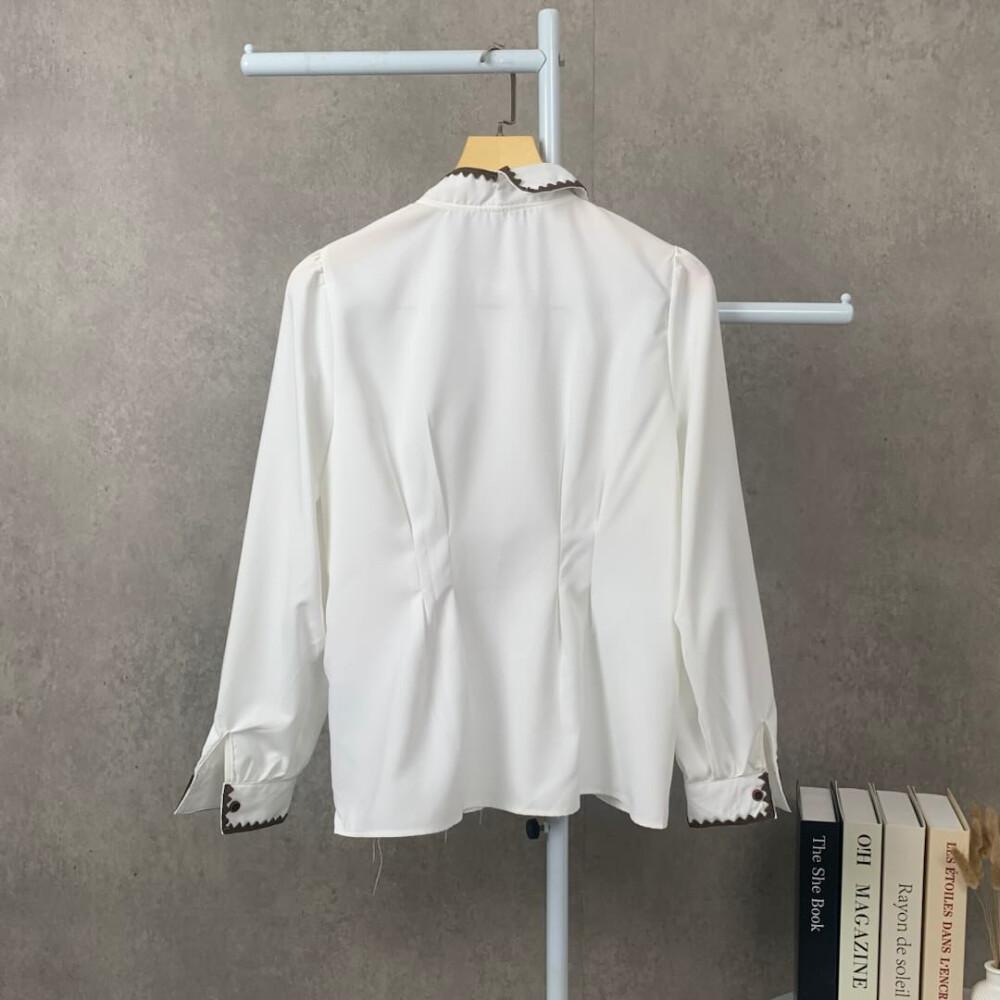 FADFAD Atasan kemeja Bermotif Lengan Panjang Gaya Kasual