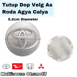 Tutup dop velg As roda Agya calya original quality harga satuan