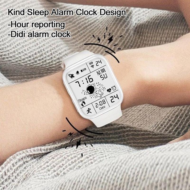 Product Introduction of Đồng Hồ Thể Thao LED Kỹ Thuật Số, Unisex, Với Màn Hình Phát Sáng, Silicon Thời Trang, I5G3 32