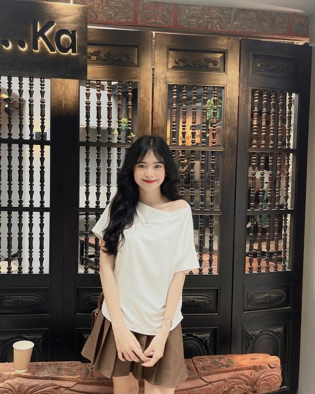 Áo Thun Trễ Vai Zip Áo Kiểu Lệch Vai Điệu Đà Áo Hở Vai Kiểu Xinh Áo Phông Trơn Basic Chất Cotton Co Dãn Miho House