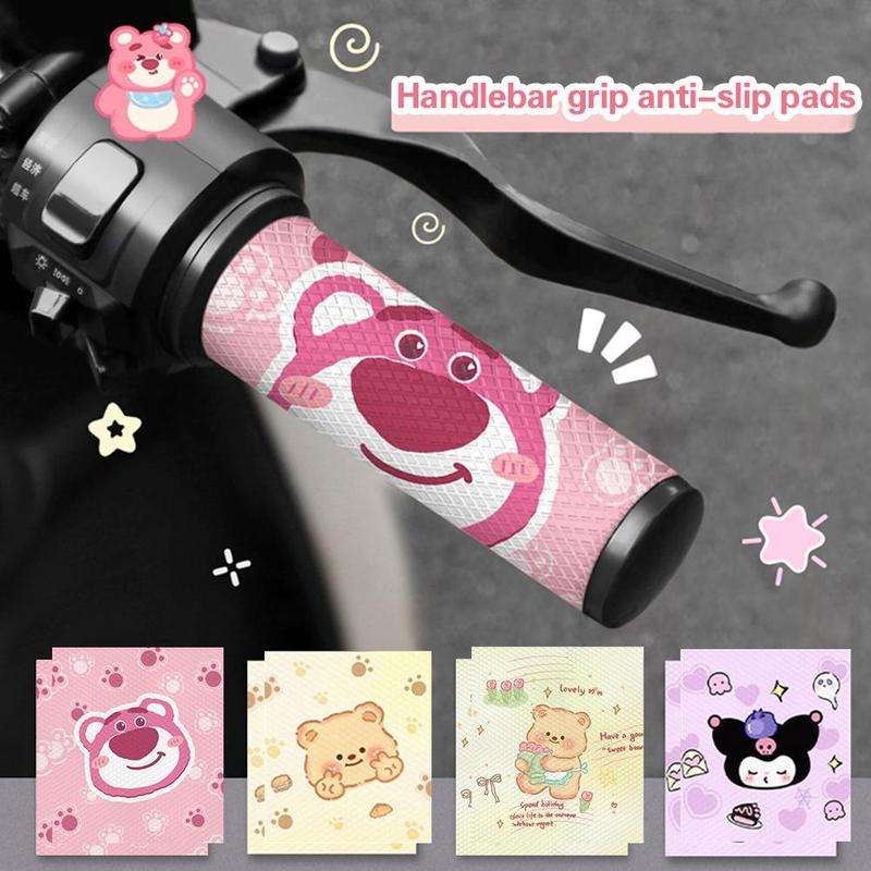 2Pcs Universal Cute Motorcycle Handlebar Stickers Anti-Slip Pads ...