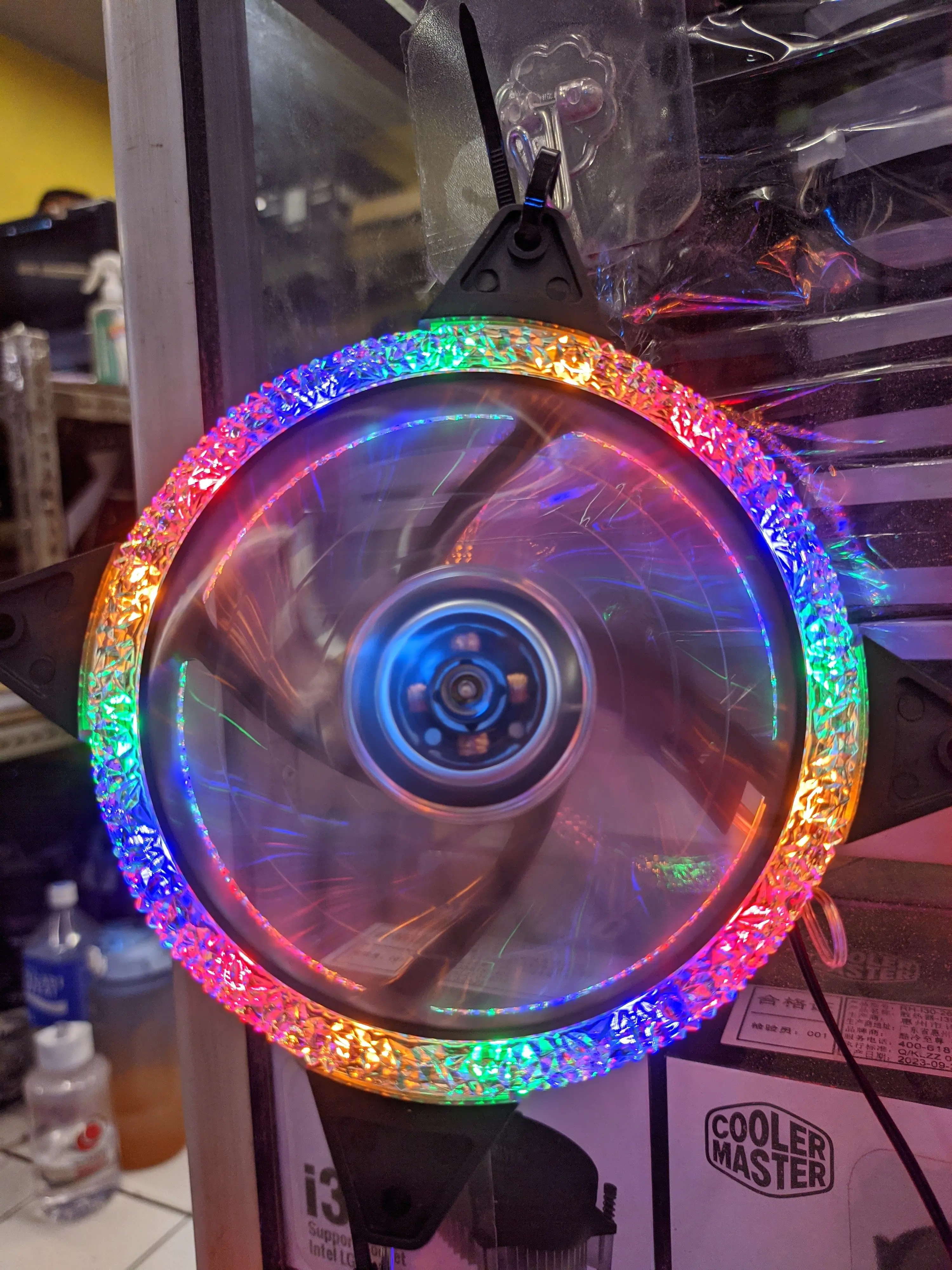 FAN RGB 12CM / FAN CASING RGB / FAN CASING 12CM GLITTER FULL COLOUR