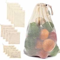 Gambar BAGGU Tas Belanja Lipat Vegetable and Fruit Cotton Mesh Bag M - BG1 - Beige, XL dari Cupang Guppy Kingdom Kota Tangerang 1 Tokopedia