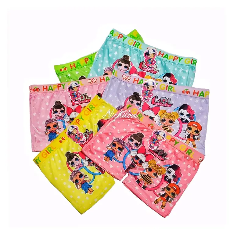 GROSIR 12 PCS / 1 LUSIN BOXER ANAK CEWEK KARTUN CANTIK 2