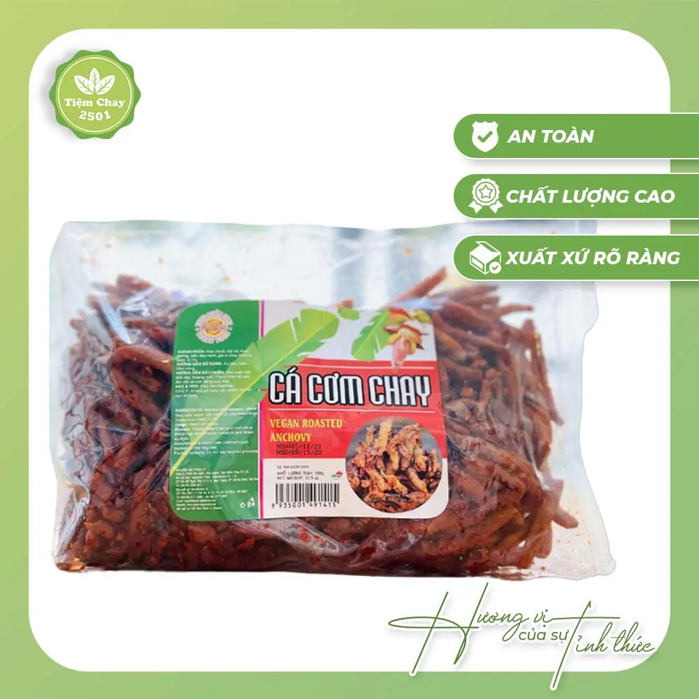 Cá cơm chay 500g | Thực phẩm chay ngon sạch, đồ chay | Tiệm Chay 2501