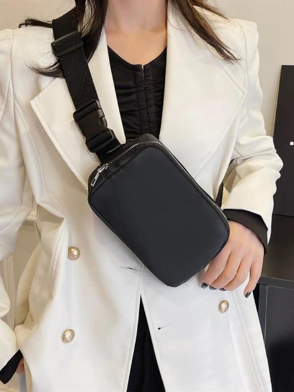 Women's Minimalist Casual Matching Plain Fanny Pack, 2025 New Fashionable Versatile Adjustable Design Fanny Pack for Daily Used, Simple All-match Bag for Women & Girls 5