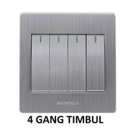 Gambar Architech Venus A69-BK04B Sakelar/Saklar/CETEKAN Lampu 4 Gang 2 Arah - 4GANG 2ARAH dari ARCHITECH INDONESIA Kota Administrasi Jakarta Utara 3 Tokopedia