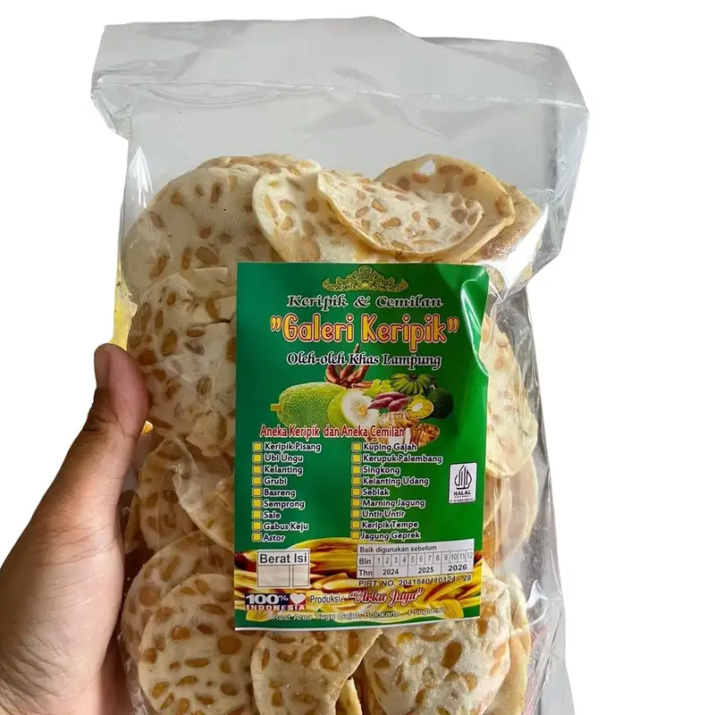 PROMO Keripik Tempe Koin Gurih & renyah - Berat 200g, Kripik Snack Food Cemilan 0