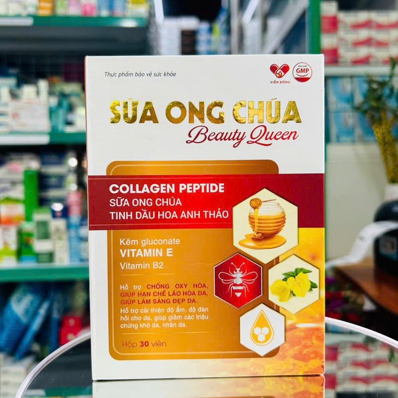 Viên uống hỗ trợ trắng đẹp da SỮA ONG CHÚA (Lọ 30 viên) - Hỗ trợ làm sáng đẹp da, hạn chế lão hoá, tăng đàn hồi. 6