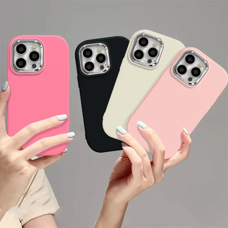 Casing Untuk Samsung A03 A04E A04 A05 A12 M12  A13 A15 A23 A24 A35 A50 A51 A53 A52  A52S A54 A02S A03S A04S A05S A52S (A14 A22 A32 4G A14 A55 5G) Solid Color Silicone Anti -Drop Case 0