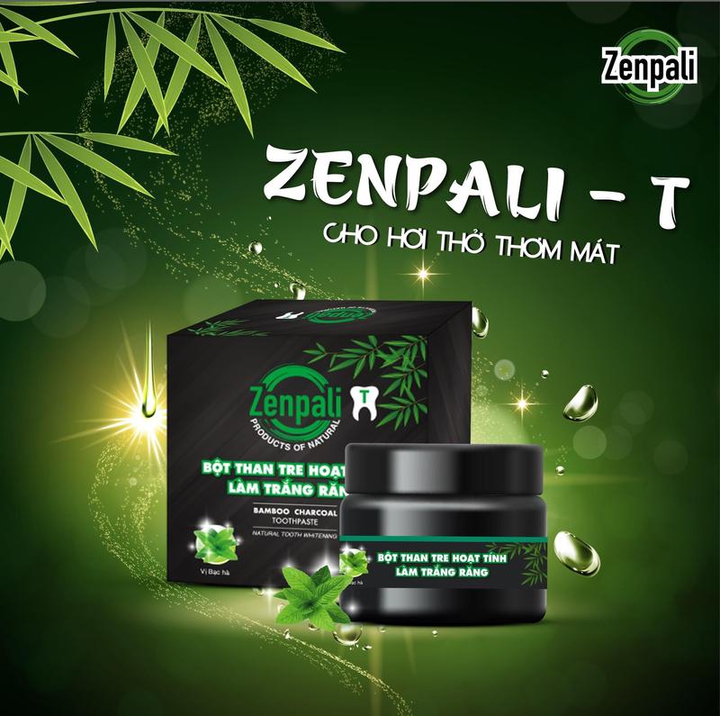 C01 Bột than tre hoạt tính hỗ trợ cải thiện trắng răng Zenpali