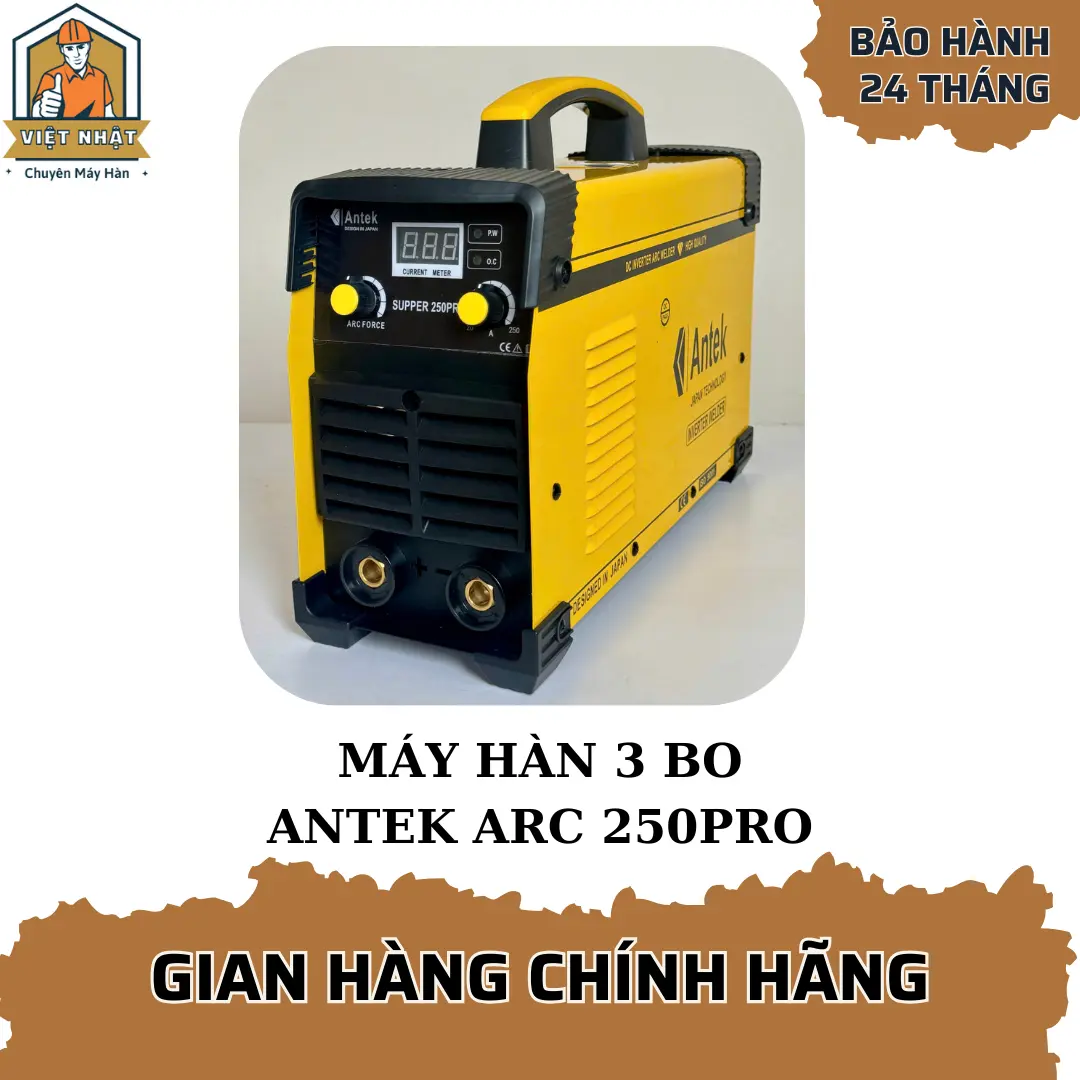 Máy hàn 3 bo Antek 250 pro.Riêng máy 6.5kg.Chính hãng Nhật Bản
