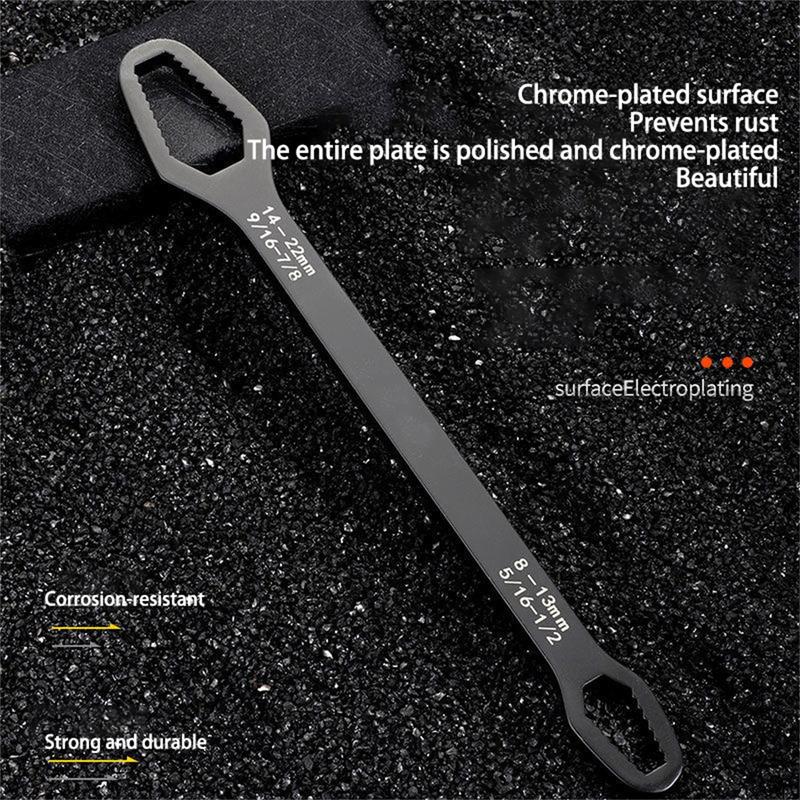 Universal Open-End Wrench, Self-Tightening Ring Spanner, Suitable For 8-22 Mm, Various Screws And Nuts 8