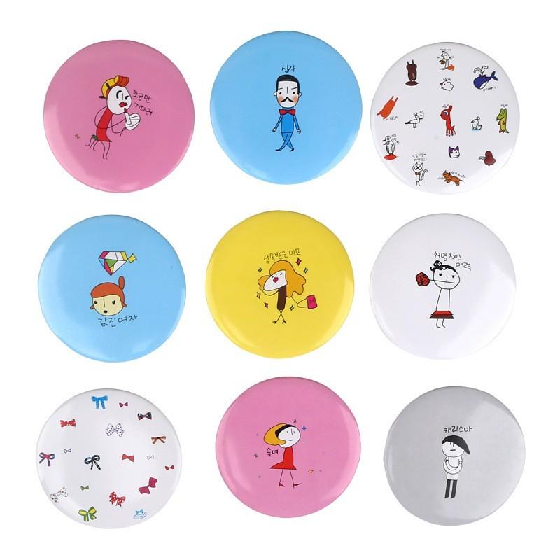 Gương tròn bỏ túi mini - Gương mini dễ thương trang điểm Hàn Quốc Gương Mini cho chị em 6