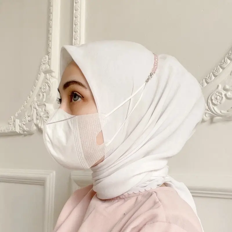 Konektor Masker Hijab Premium Crystal Ceko 1