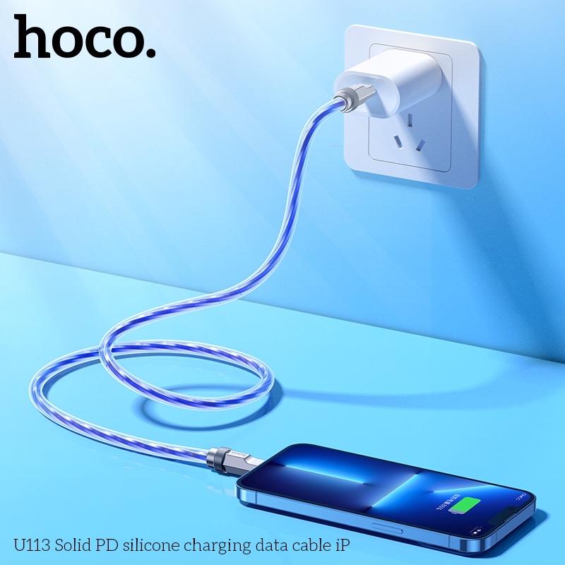 Product Introduction of Cáp Sạc Nhanh Hoco U113 Chân Type-C To Lightning Sạc Nhanh 20W Cho iPhone 8/X/Xs/Xsmax/11/12/13/14 Series, Cáp Bọc Silicon Bền Bỉ, Đầu Cắm Kim Loại Chắc Chắn, Bảo Hành 12 Tháng  Phụ Kiện Silicone 5