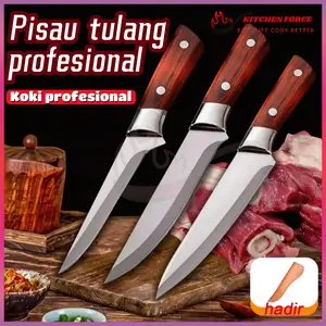 Pisau Chef/Pisau Stainless Serbaguna/PisauBoning Profesional/ Carbon Steel Anti Rust Knifetahan gores pisau koki Kitchenware Kitchen Knives