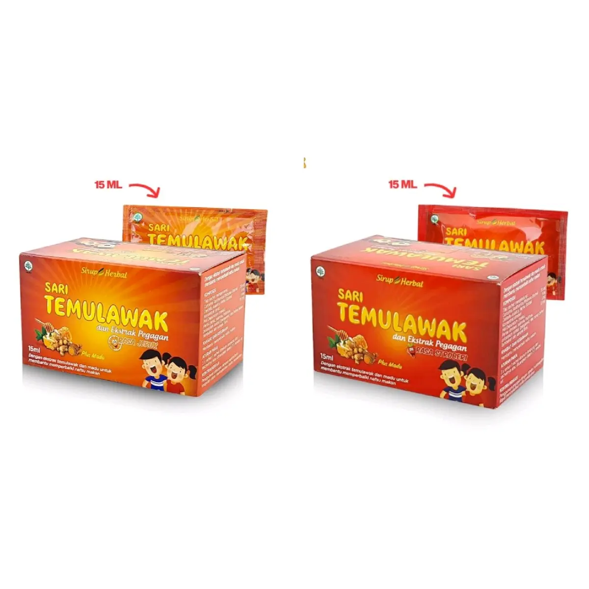 Sari Temulawak Anak Herbal isi 12 sachet