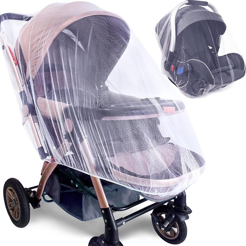8PCS Mosquito Nets for Fully Covered Strollers Durable Mosquito Nets for Baby Cradles Mosquito Nets for Portable Mini Cribs 0