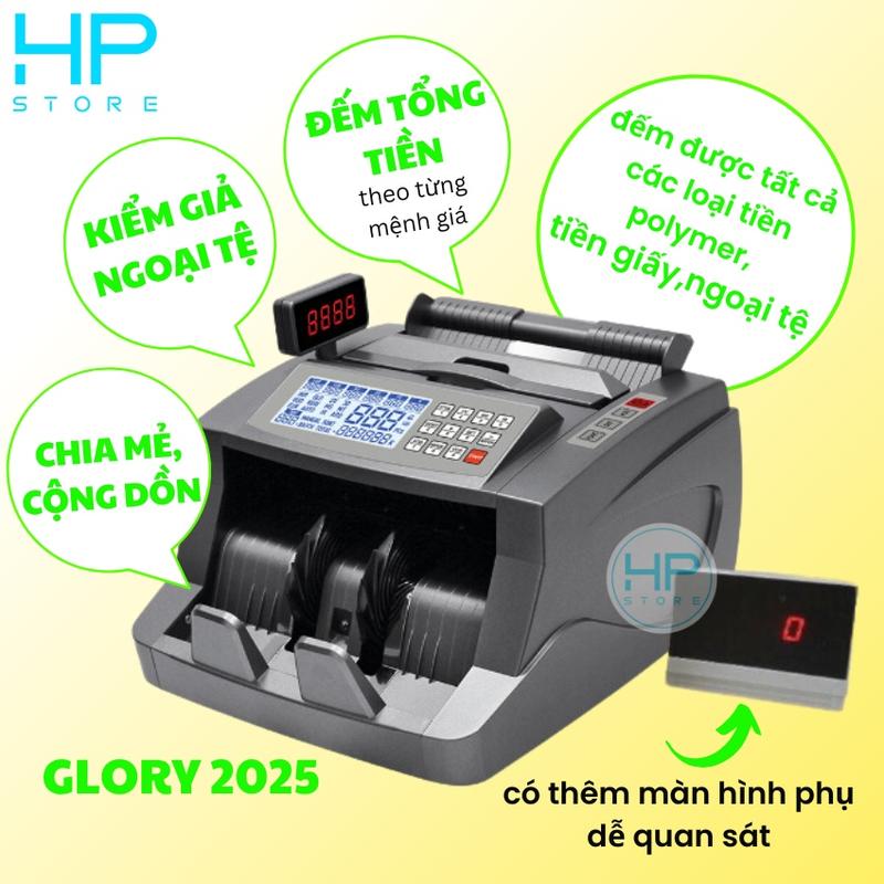 Máy đếm tiền cao cấp có chức năng đếm tống, phát hiện tiền giả ngoại tệ bằng tia UV, đếm tất cả các loại tiền