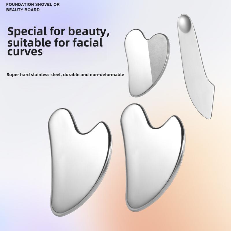 Heart-shaped stainless steel scraper facial beauty tools mixing ...
