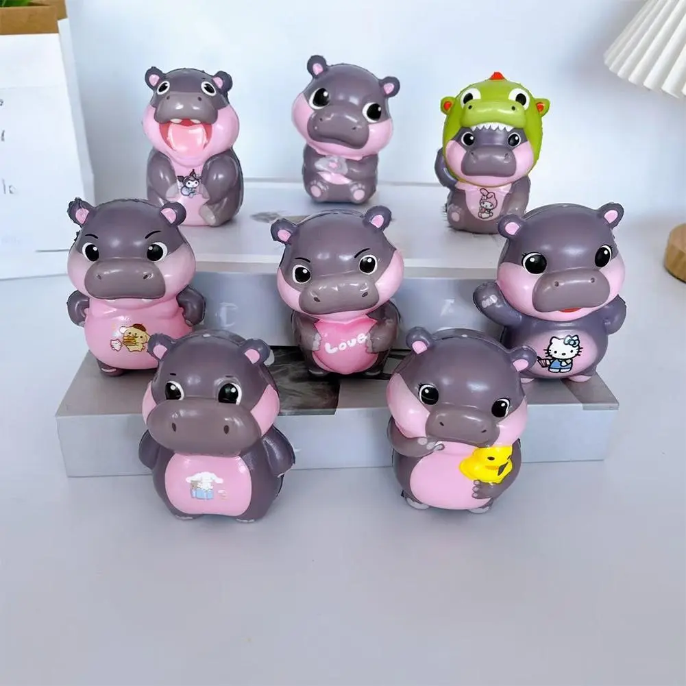 High Quality Slow Rebound Hippo Anti-stress Toy Slow Rising Cute Squeeze Toys For Kids Hippo Doll Squeeze Anti-Stress For Adults Boys Girls