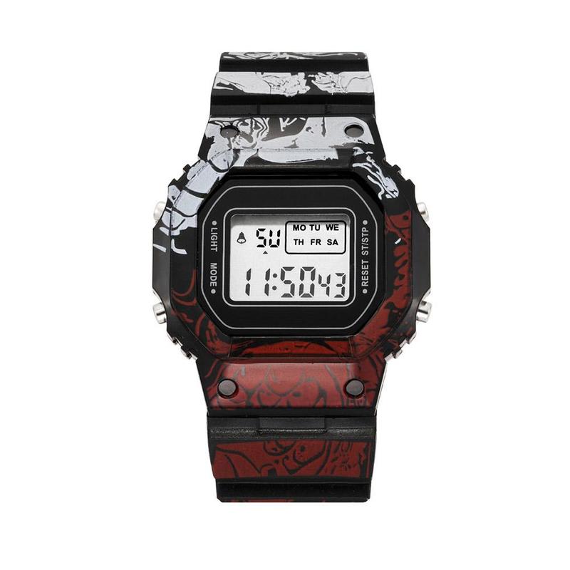 Product Introduction of Jam Tangan Sukan Lelaki, One Piece, Jam Tangan Elektronik Berkilau, Jam Fesyen Digital Lelaki, Hadiah Hebat, F0K5 21
