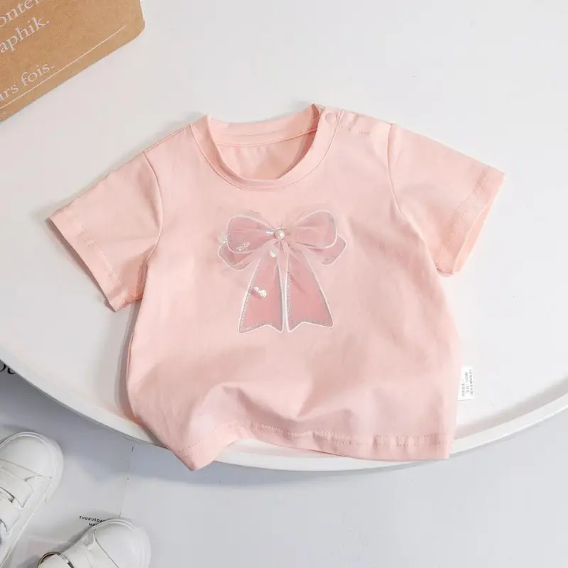 BINBINKIDS KAOS PITA ANAK PEREMPUAN LUCU BAHAN KATUN 1-8 TAHUN 3