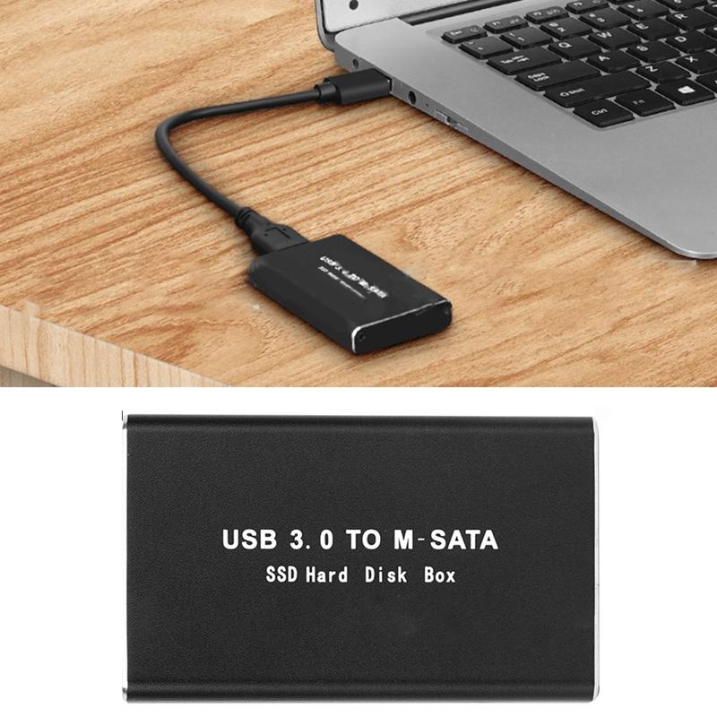 Product Introduction of Usb3.0 mSata Solid-State Drive Case- Box Aluminum-Alloy Mini External Hard-Drive Case- for High-Speed Transmission 43