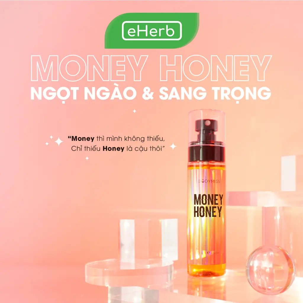 Nước Hoa Xịt Thơm Toàn Thân Money Honey Lưu Hương Lâu Đến 6H BODYMISS 105ml (Chai)