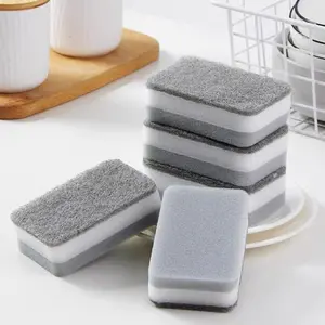 Spons Abu 2 Sisi Pencuci Piring Serbaguna Double Side Wipe Sponge Spon Cuci Clean Cleaning