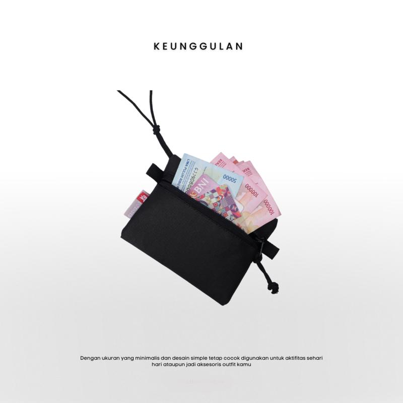 Product Introduction of Sling Pouch Pria Wanita Livina Sako Pouch Mini Wallet Neckbag Dompet Kartu Koin Sling Bag Pouch Mini 1