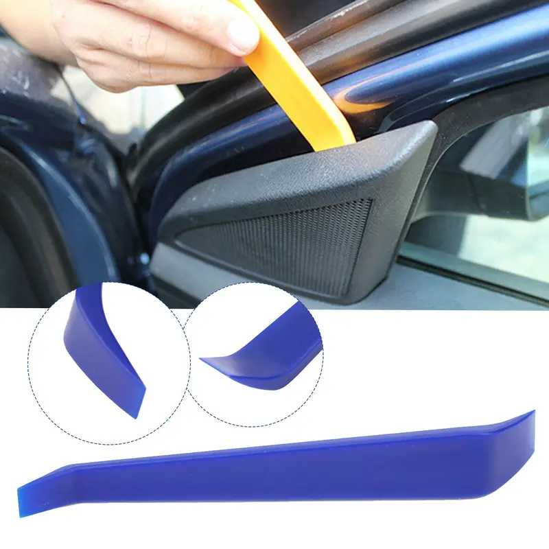 Dụng cụ cài đặt bảng điều khiển trang trí cửa ô tô, Dụng cụ tháo chốt clip cửa ô tô, Dễ dàng mang theo, Để ngăn ngừa trầy xước và hư hỏng trên ô tô, Bao gồm dụng cụ cài đặt 5