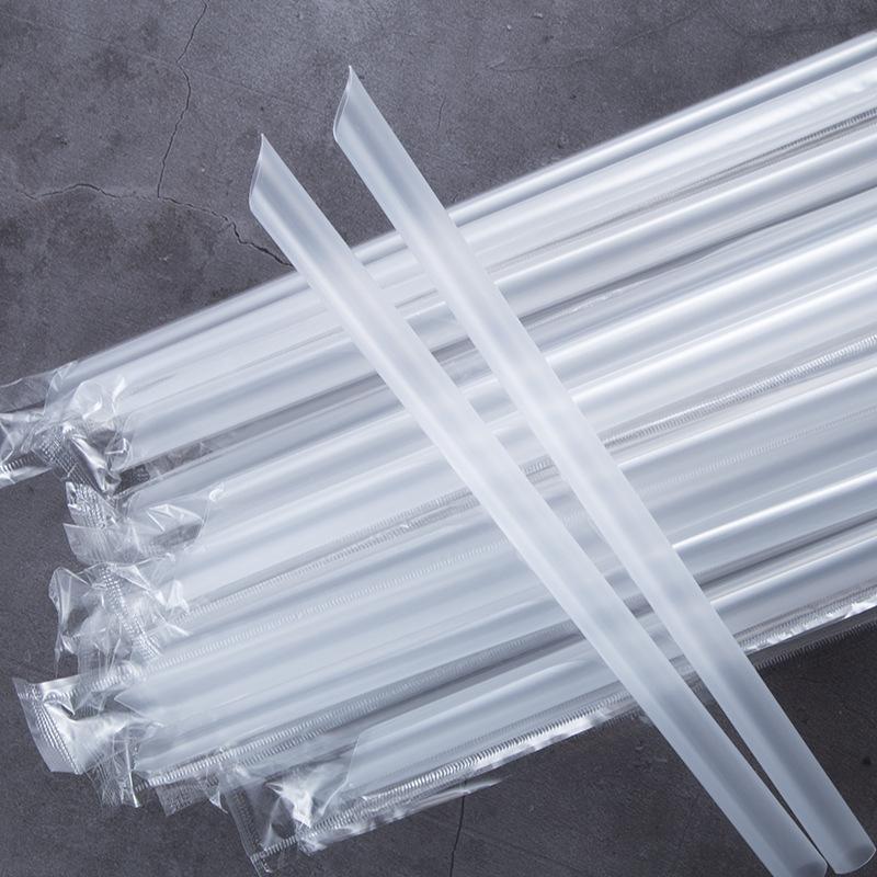 Ống Hút Jumbo Sinh Tố, 300 Chiếc, Ống Hút Uống Nước Bằng Nhựa Trong Suốt, Thích Hợp Cho Trà Bong Bóng Và Lắc Trái Cây, Ống Hút Jumbo 7