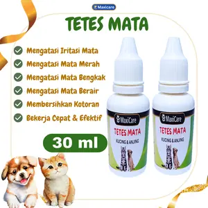 Obat Mata Kucing dan Anjing - Pembersih Mata Kucing Anjing Pembersih Belek Kucing Herbal Eye Drop Clever Solution Royal Care Golden Paw Catapaw