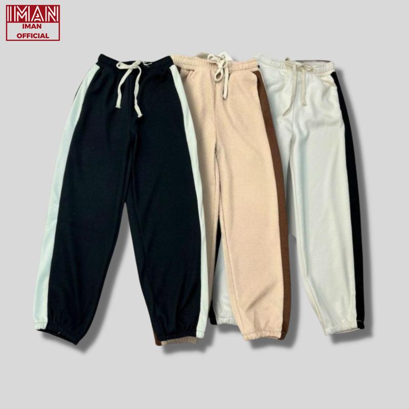  Quần jogger nỉ tăm nam nữ chất vải loại tốt hot hit 2023 iman Sport Tập Thể Dục 