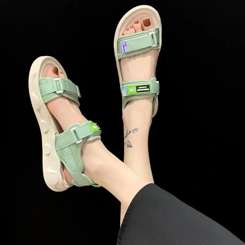 Dép học sinh nữ, Sandal nữ sinh 2 quai  FIN kiểu dáng basic Hot hit mọi thời đại DP08, dép quai hậu nữ