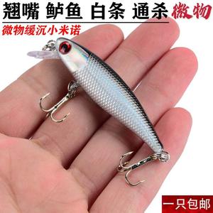 Micro Slow Sinking Nolua Bait 4.2g Lifelike Fishing Lure for Freshwater Fishing, Suitable for Bass, Perch, and Whitefish, One Piece