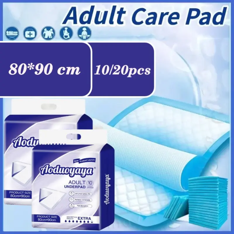 [10/20 PCS] 80 * 90cm Disposable Pads Breathable and Durable for Adult Diapers Patient Urine Pads Elderly Incontinence Care Pads for Pregnant Women