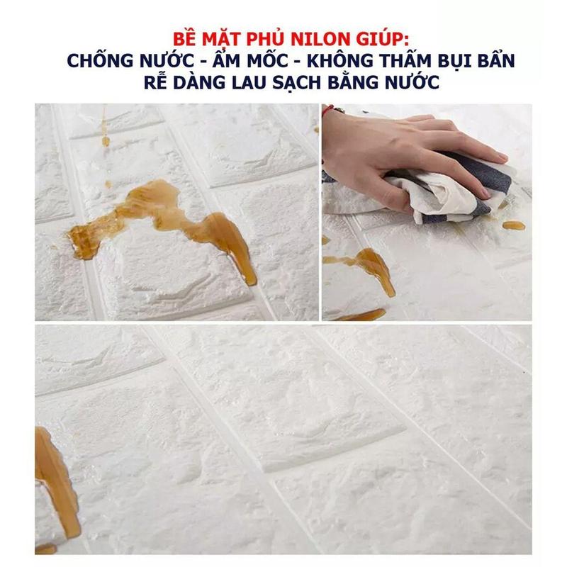 Product Introduction of [Kho sỉ] COMBO 10 MIẾNG XỐP DÁN TƯỜNG 3D LOẠI 3 mm và 4 mm KHỔ 70X77 CÁCH ÂM CÁCH NHIỆT CHỐNG ẨM - Hunghome 28