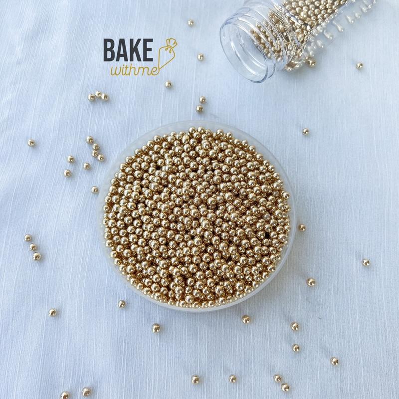 Kẹo bi đường, kẹo trang trí, kẹo bông đường bi vàng bóng để trang trí bánh kem, bánh sinh nhật, cupcake, donut 0