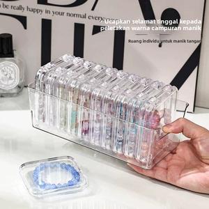 Kotak Penyimpanan Manik Kaca, Kotak Paparan Barang Kemas Rantai Gelang, Mudah Alih dan Dimeterai, Kalis Habuk, Fesyen, Produk Baru dengan Penghantaran Percuma Supplies pan wearproof wrapped kotak & tong penyimpanan